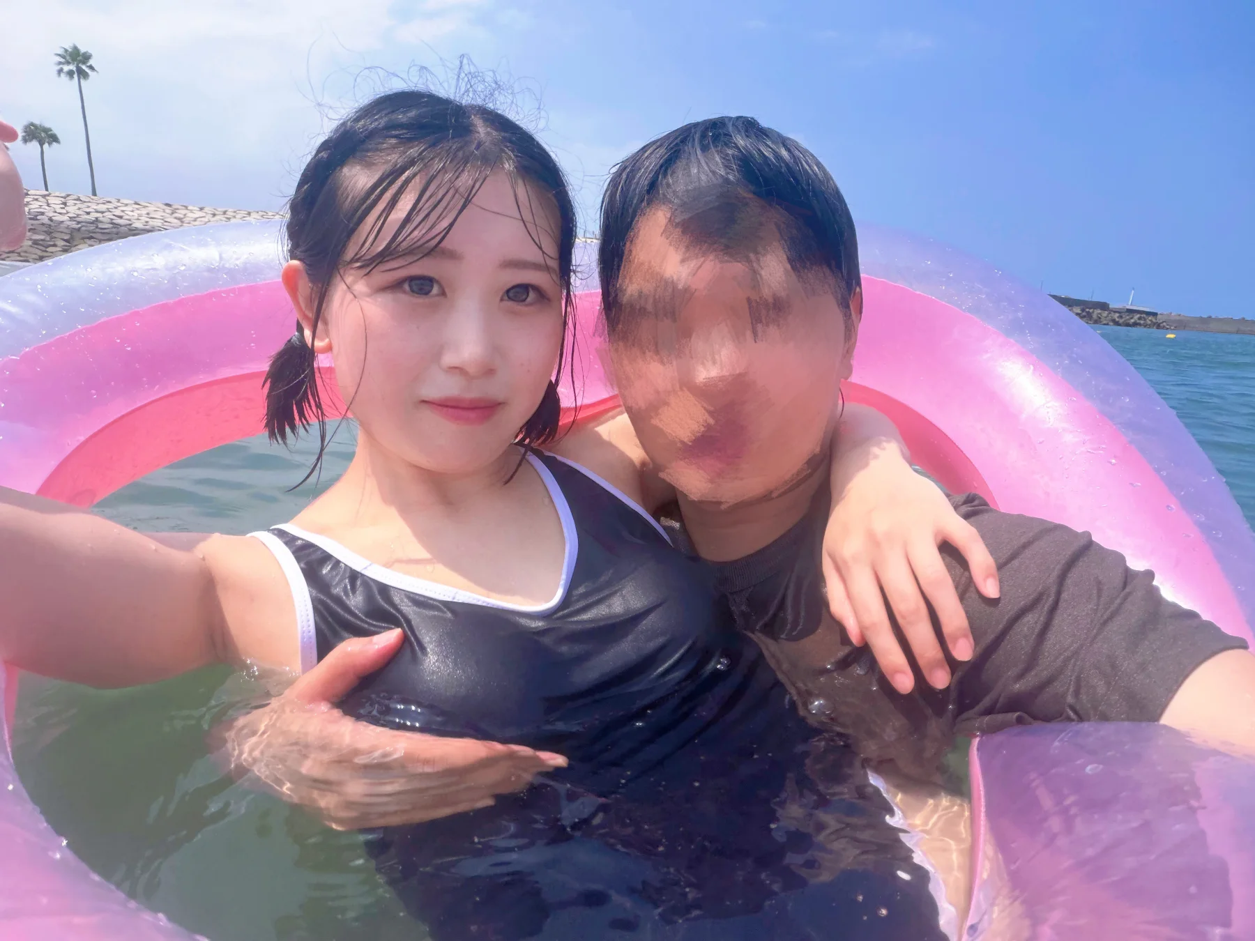 久しぶりの夫婦デート、パパはおしりばかり見てました😂