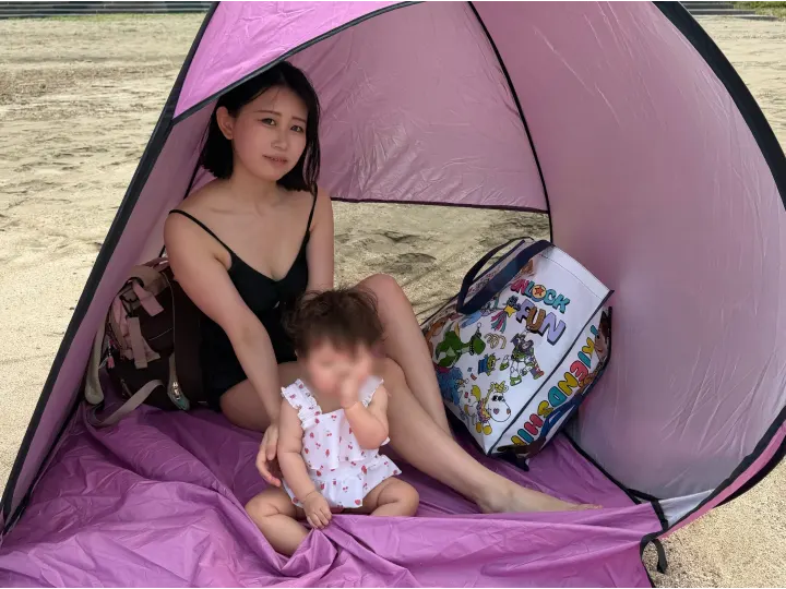 赤ちゃん、初めての海へ。家族3人で過ごした夏の日 未公開写真 3